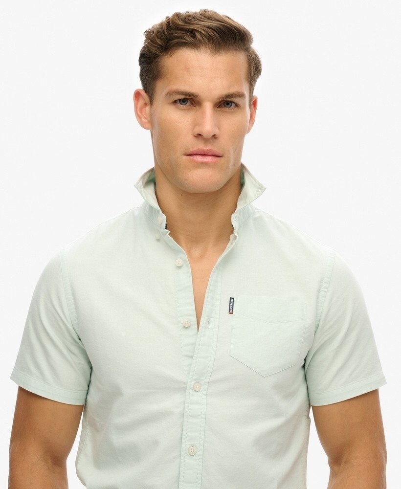 Superdry OXFORD S/S SHIRT LIGHT GREEN