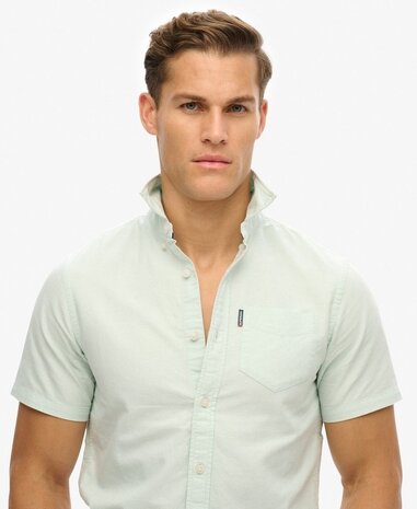 Superdry OXFORD S/S SHIRT LIGHT GREEN