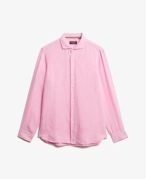 Superdry VACATION L/S LINEN SHIRT COASTAL PINK Superdry VACATION L/S LINEN SHIRT COASTAL PINK