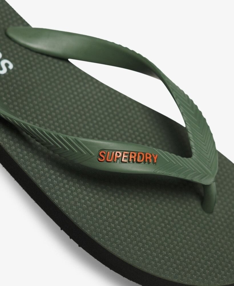 Superdry CORE ESSENTIAL FLIP FLOP ARMY KHAKI