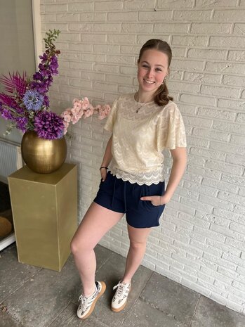 JDY JDYLARNA S/S LACE TOP JRS JDY JDYLARNA S/S LACE TOP JRS