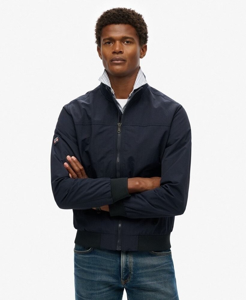 Superdry NYLON HARRINGTON JACKET ECLIPSE NAVY
