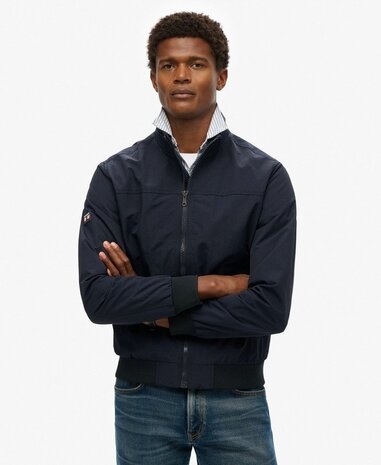 Superdry NYLON HARRINGTON JACKET ECLIPSE NAVY