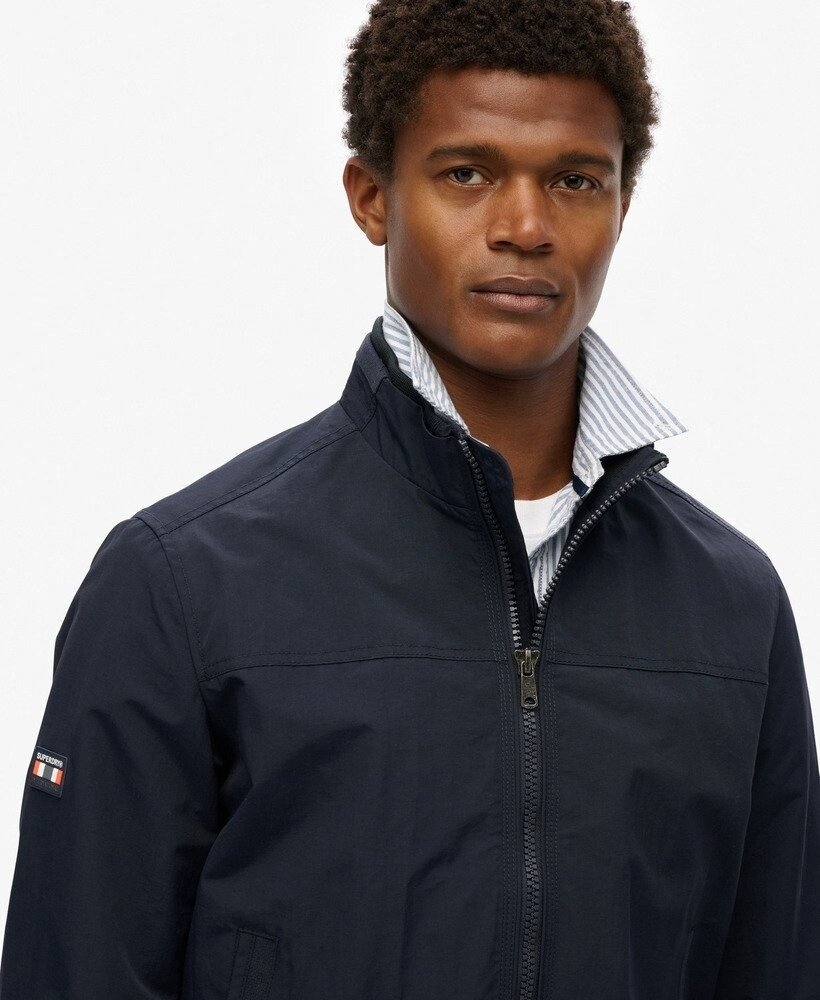 Superdry NYLON HARRINGTON JACKET ECLIPSE NAVY