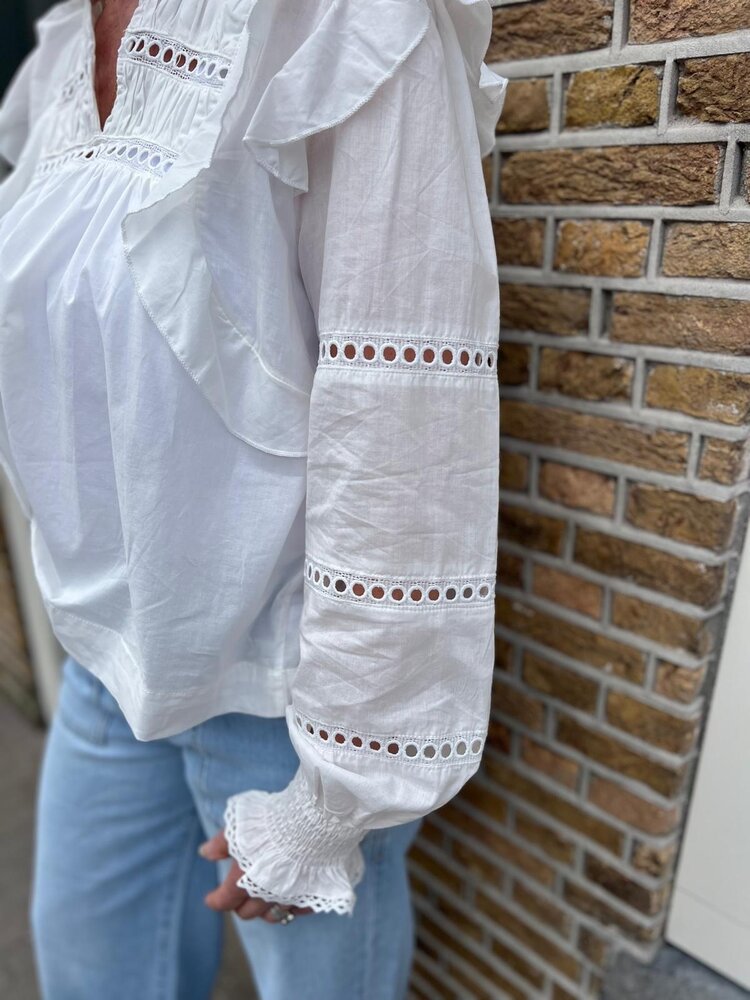 RUFFLE BLOUSE CLAIRE RUFFLE BLOUSE CLAIRE