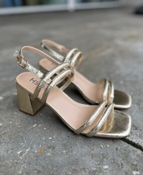 Poelman SANDALEN HAK NOVA GOLD Poelman SANDALEN HAK NOVA GOLD