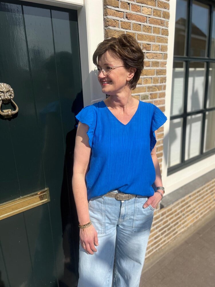 JDY JDYJOLLY S/S V-NECK TOP WVN JDY JDYJOLLY S/S V-NECK TOP WVN