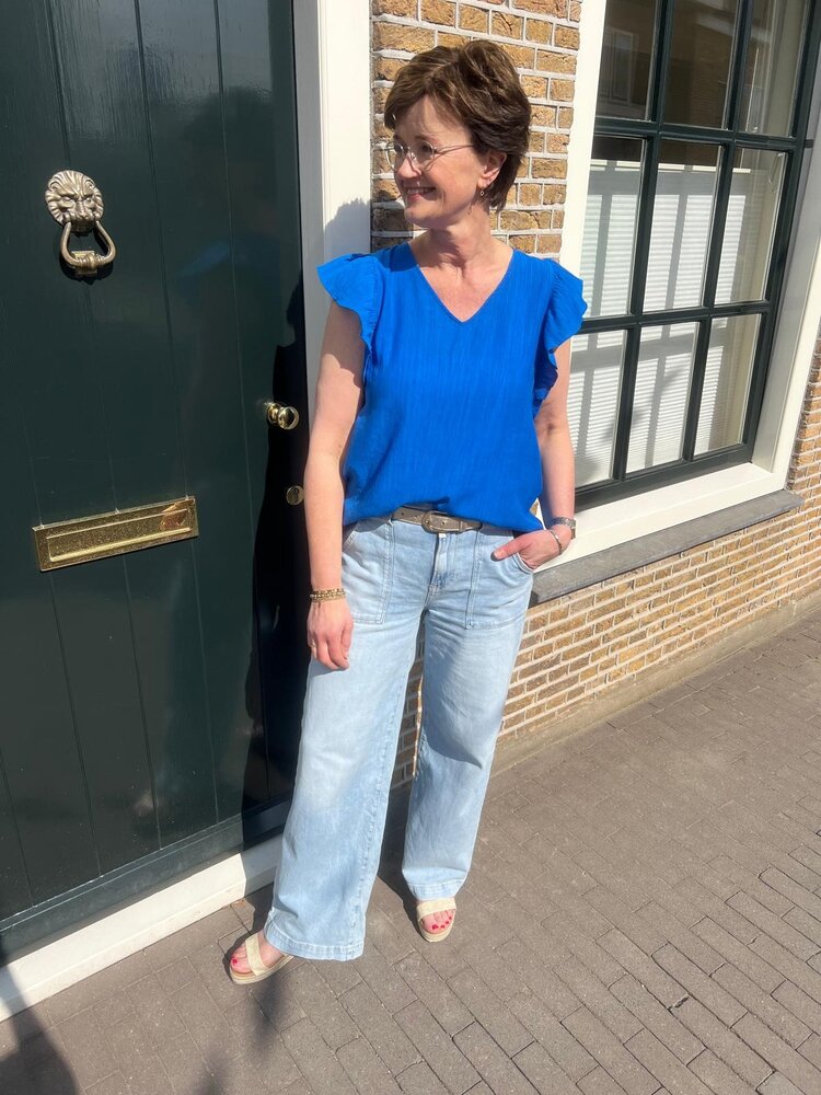 JDY JDYJOLLY S/S V-NECK TOP WVN JDY JDYJOLLY S/S V-NECK TOP WVN