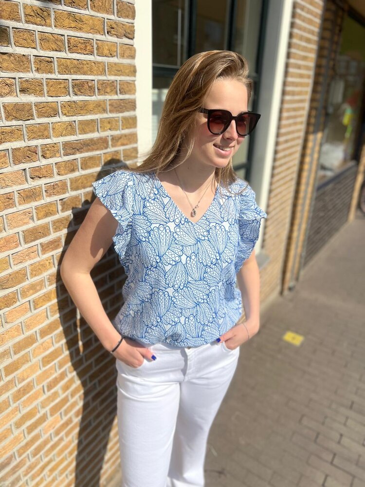 JDY JDYJOLLY S/S V-NECK TOP WVN JDY JDYJOLLY S/S V-NECK TOP WVN