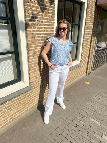 JDY JDYJOLLY S/S V-NECK TOP WVN JDY JDYJOLLY S/S V-NECK TOP WVN