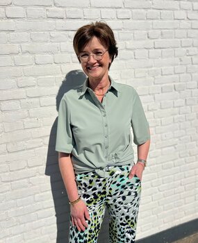 Mi Piace BLOUSE TRAVELSTOF 202502 LILYPAD Mi Piace BLOUSE TRAVELSTOF 202502 LILYPAD