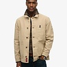 Superdry MERCHANT CANVAS WORKER JACKET STONEWASH TAUPE BROWN