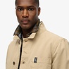 Superdry MERCHANT CANVAS WORKER JACKET STONEWASH TAUPE BROWN