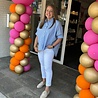 OVERSIZED BLOUSE STREEP LICHTBLAUW ONE SIZE OVERSIZED BLOUSE STREEP LICHTBLAUW ONE SIZE