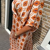JURK MAE PRINT ORANJE JURK MAE PRINT ORANJE