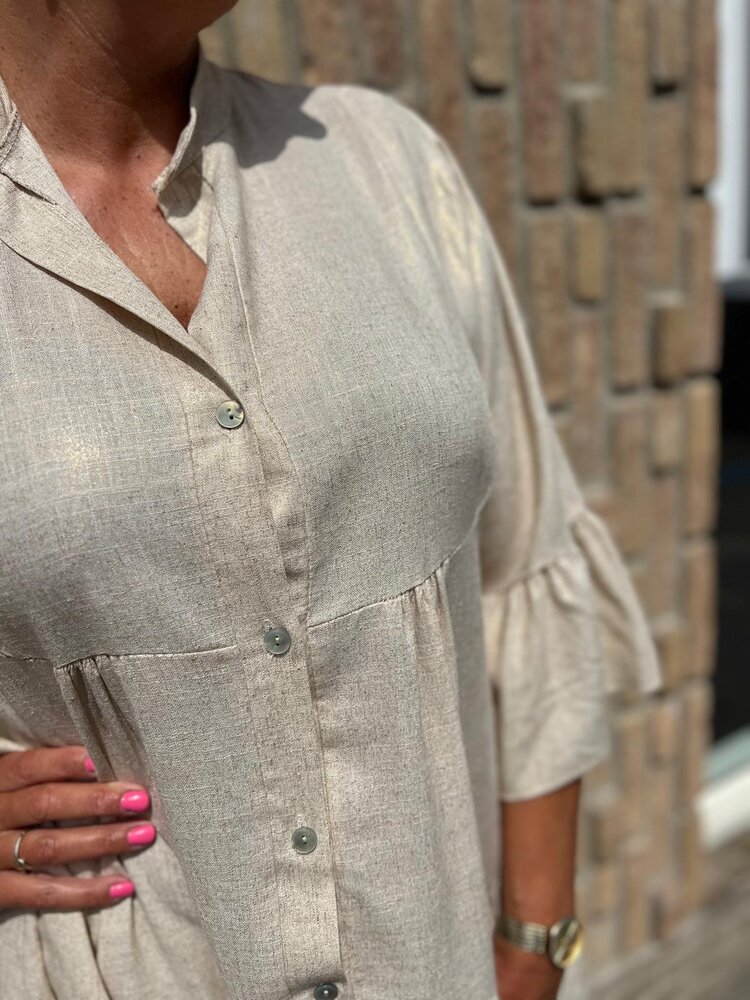 TUNIEK GOUD LINNEN ONE SIZE