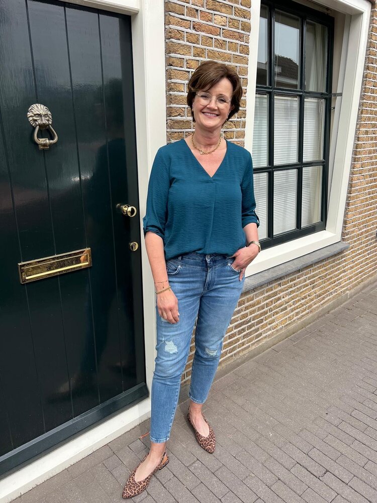 JDY JDYDIVYA LIFE 3/4 TOP WVN NOOS REFLECTING POND JDY JDYDIVYA LIFE 3/4 TOP WVN NOOS REFLECTING POND