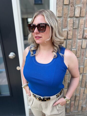 Ydence KNITTED TOP KEELY BLUE