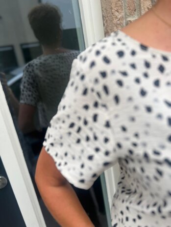 JDY JDYTROYA LIFE S/S O-NECK TOP WVN DIA