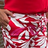 Mi Piace BERMUDA TRAVELSTOF 202423 FLOWER PRINT RED Mi Piace BERMUDA TRAVELSTOF 202423 FLOWER PRINT RED
