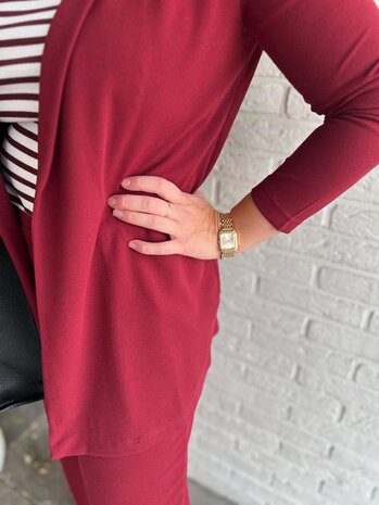 JDY JDYGEGGO L/S BLAZER JRS NOOS CABERNET JDY JDYGEGGO L/S BLAZER JRS NOOS CABERNET