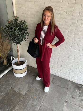 JDY JDYGEGGO L/S BLAZER JRS NOOS CABERNET JDY JDYGEGGO L/S BLAZER JRS NOOS CABERNET