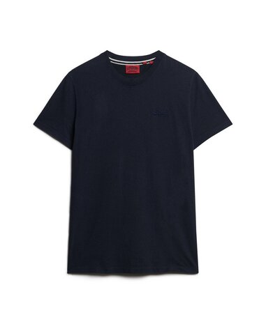 Superdry ESSENTIAL LOGO EMB TEE ECLIPSE NAVY