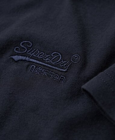 Superdry ESSENTIAL LOGO EMB TEE ECLIPSE NAVY