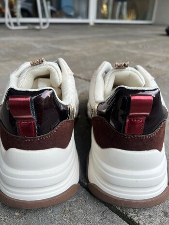 Poelman SNEAKER GIGI BEIGE/BROWN Poelman SNEAKER GIGI BEIGE/BROWN