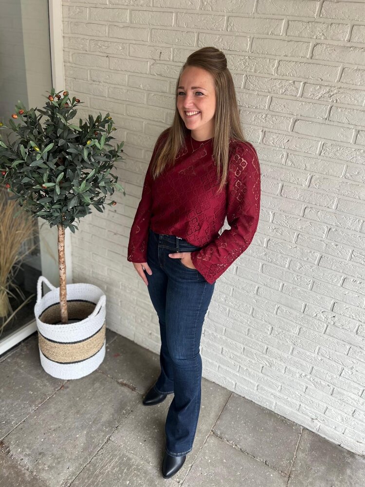 JDY JDYHURRAY L/S LACE TOP JRS