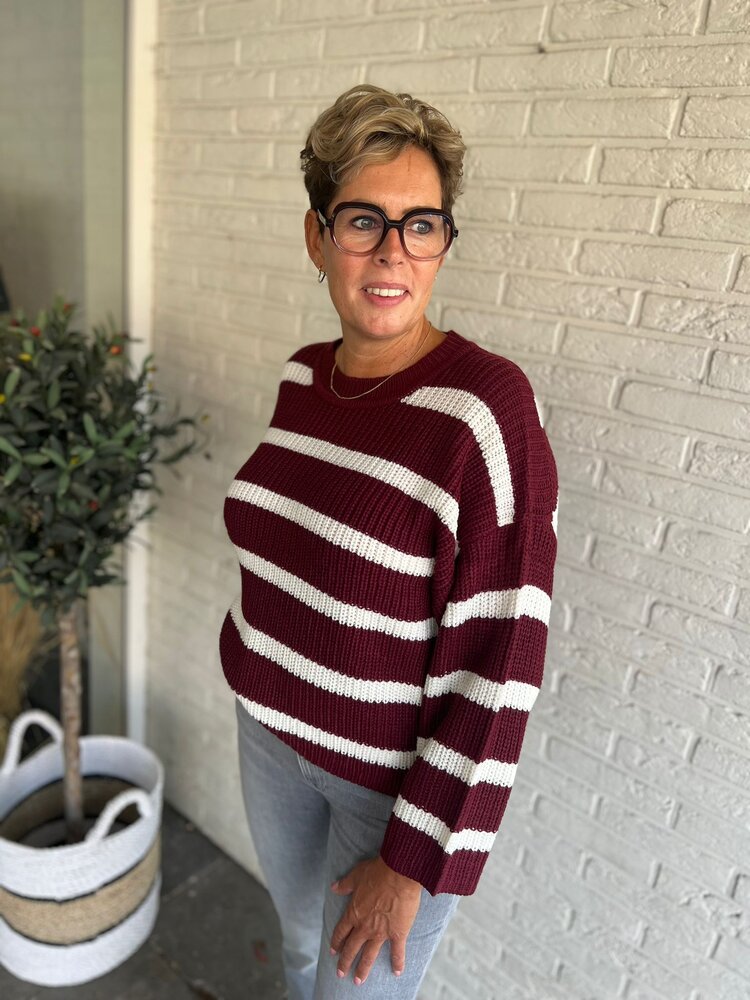 JDY JDYJUSTY L/S STRIPE PULLOVER KNT NOOS JDY JDYJUSTY L/S STRIPE PULLOVER KNT NOOS