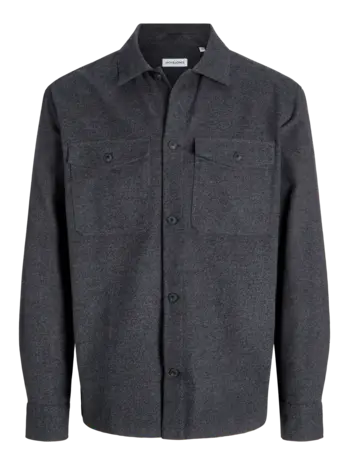 Jack en Jones JJEPERFECT MELANGE OVERSHIRT LS SN DARK GREY MELANGE Jack en Jones JJEPERFECT MELANGE OVERSHIRT LS SN DARK GREY MELANGE