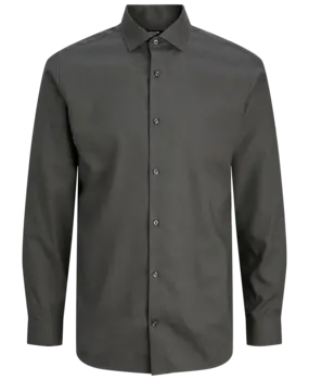 Jack en Jones JPRBLAPARKER SHIRT L/S NOOS DARK GREY MELANGE Jack en Jones JPRBLAPARKER SHIRT L/S NOOS DARK GREY MELANGE