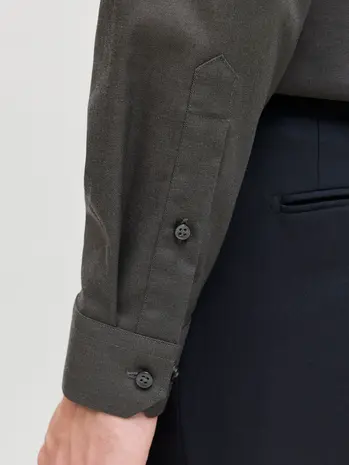 Jack en Jones JPRBLAPARKER SHIRT L/S NOOS DARK GREY MELANGE Jack en Jones JPRBLAPARKER SHIRT L/S NOOS DARK GREY MELANGE