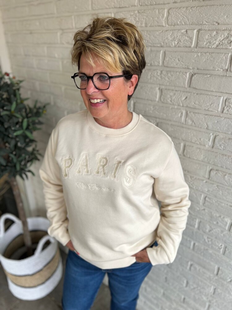 JDY JDYPARIS L/S EMB SWEAT JRS NOOS JDY JDYPARIS L/S EMB SWEAT JRS NOOS