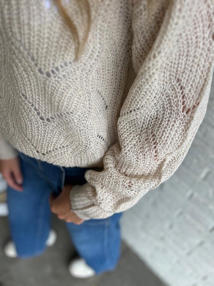 JDY JDYBADUT L/S V-NECK STRUC GLITT PULL KNT JDY JDYBADUT L/S V-NECK STRUC GLITT PULL KNT