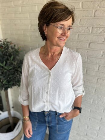 JDY JDYDIANA LIFE 7/8 DOBBY SHIRT WVN NOOS