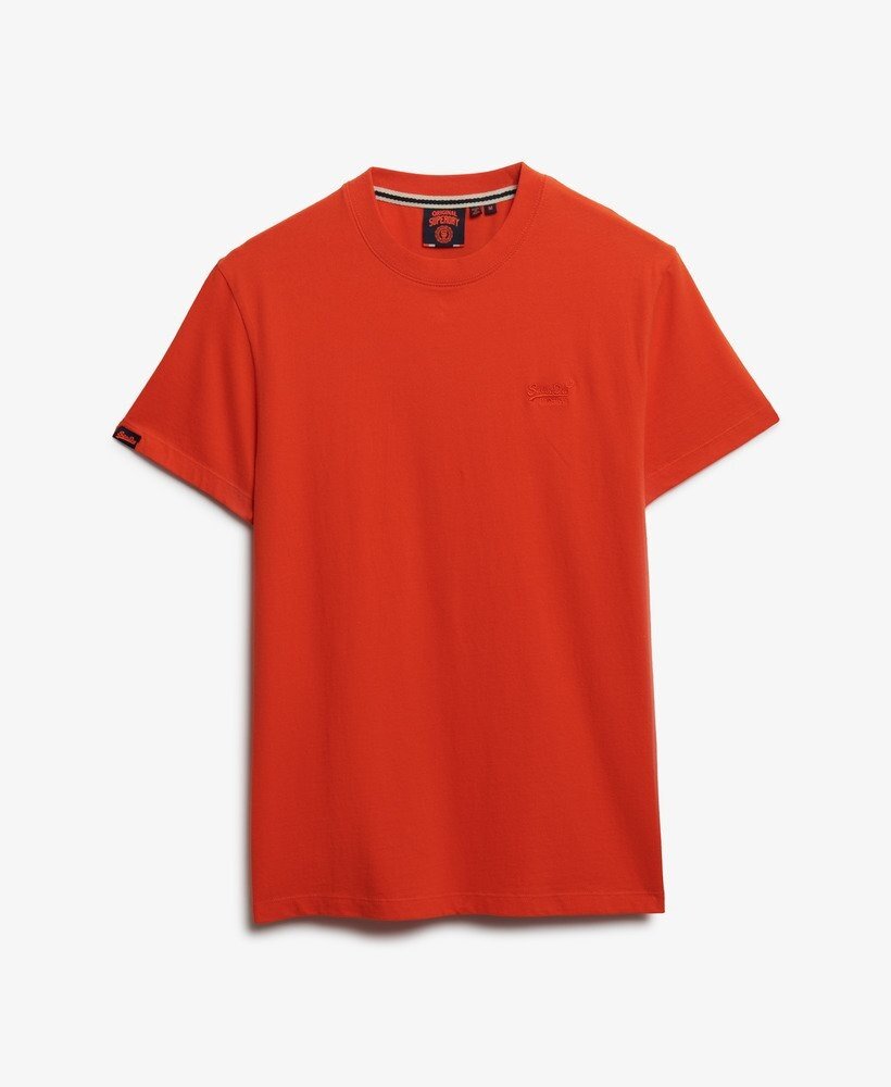 Superdry ESSENTIAL LOGO EMB TEE BOLD ORANGE