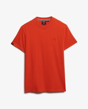 Superdry ESSENTIAL LOGO EMB TEE BOLD ORANGE Superdry ESSENTIAL LOGO EMB TEE BOLD ORANGE
