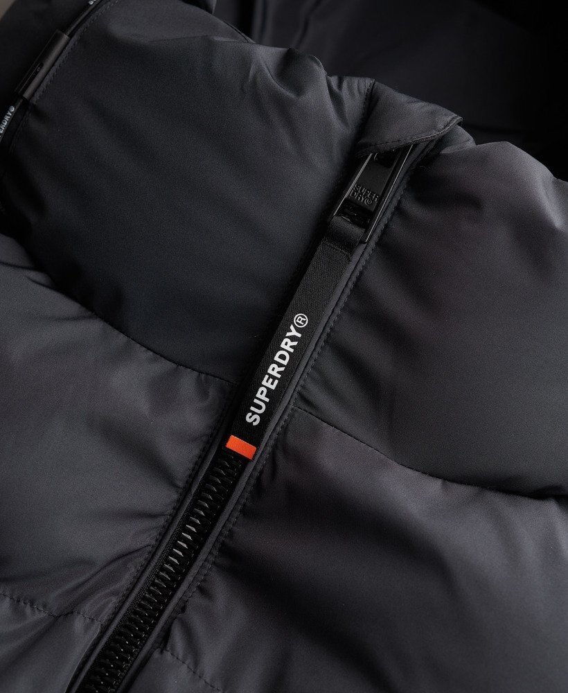 Superdry HOODED SPORTS PUFFER JACKET EBONY/EBONY