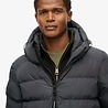 Superdry HOODED SPORTS PUFFER JACKET EBONY/EBONY