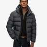 Superdry HOODED SPORTS PUFFER JACKET EBONY/EBONY