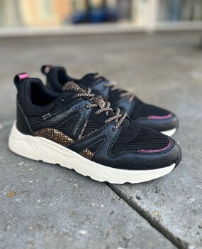 Poelman SNEAKER CAROCEL BLACK/BURG Poelman SNEAKER CAROCEL BLACK/BURG
