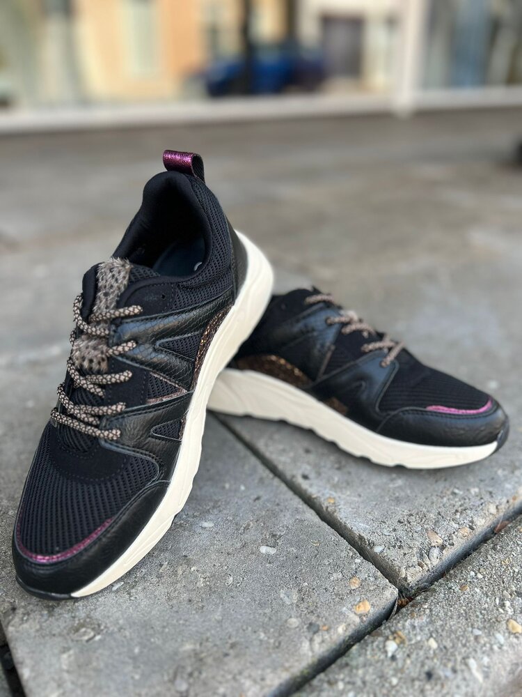 Poelman SNEAKER CAROCEL BLACK/BURG