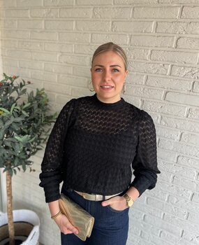 JDY JDYAVERY L/S LACE TOP JRS NOOS