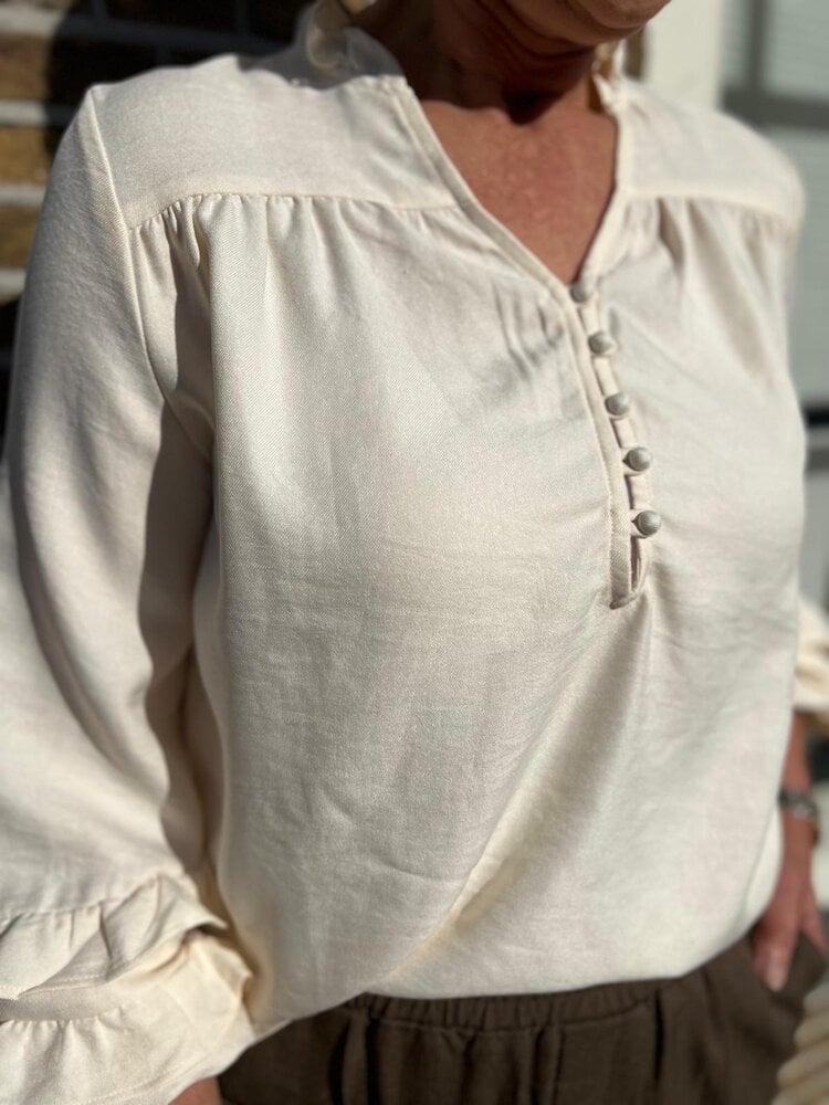 Ydence BLOUSE JACKY ECRU