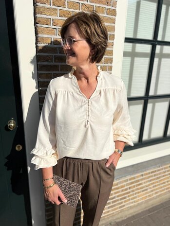 Ydence BLOUSE JACKY ECRU