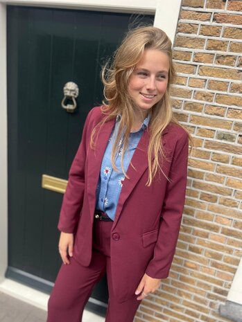 Ydence BLAZER MAISIE BURGUNDY