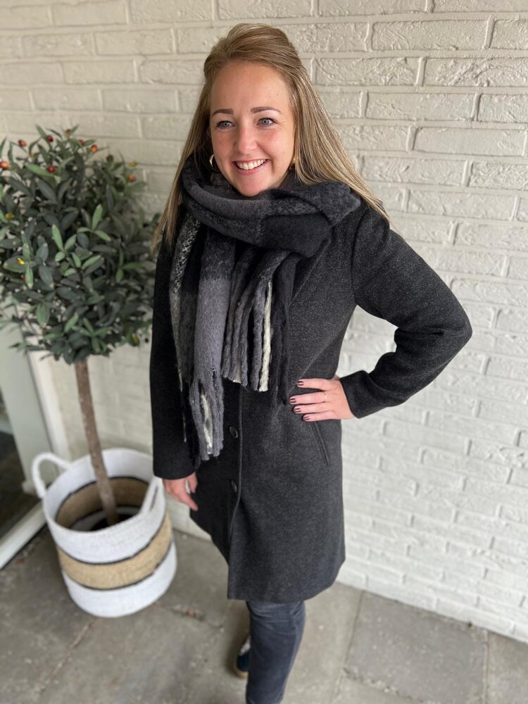 JDY JDYECHO LIFE COAT OTW NOOS BLACK/MELANGE JDY JDYECHO LIFE COAT OTW NOOS BLACK/MELANGE