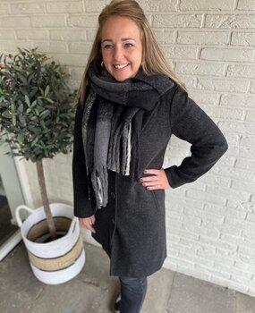 JDY JDYECHO LIFE COAT OTW NOOS BLACK/MELANGE JDY JDYECHO LIFE COAT OTW NOOS BLACK/MELANGE